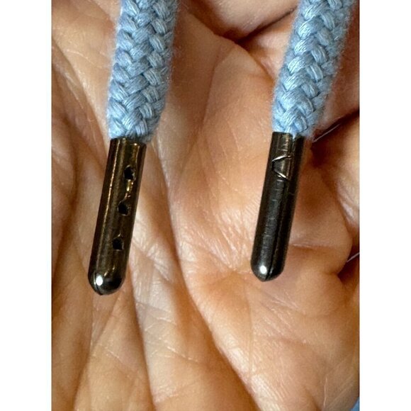 The North Face Sweatshirt Women Medium Steel Blue Evolution Hi Low Hoodie NWT - Picture 8 of 15